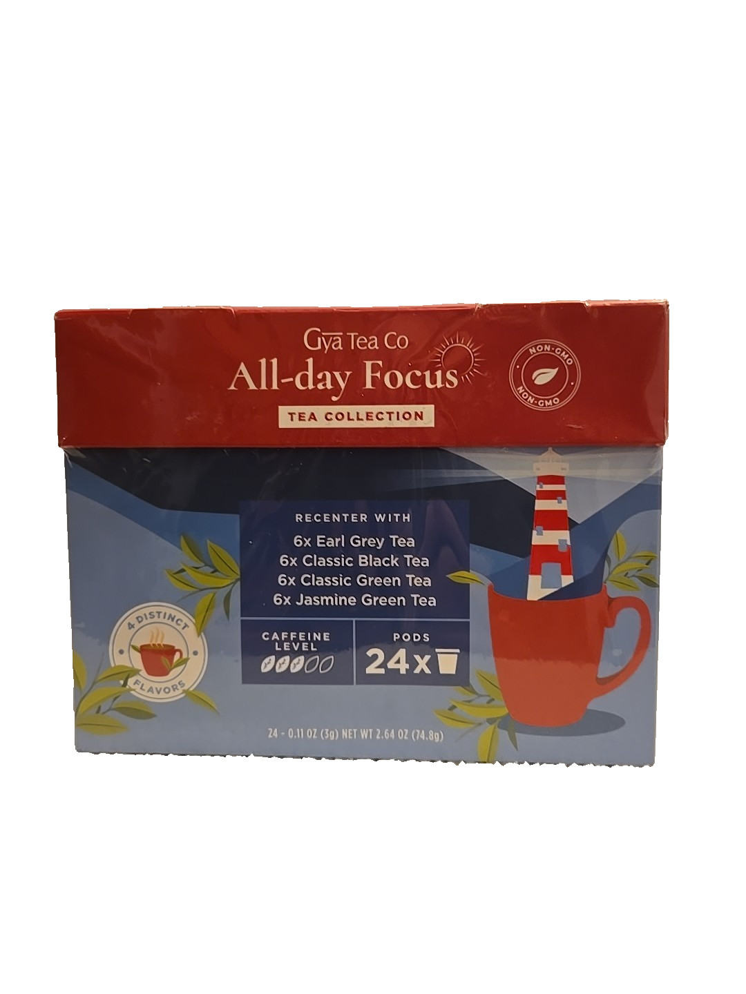 Gya Tea Co. All-day Focus Tea Collection 24 Pods