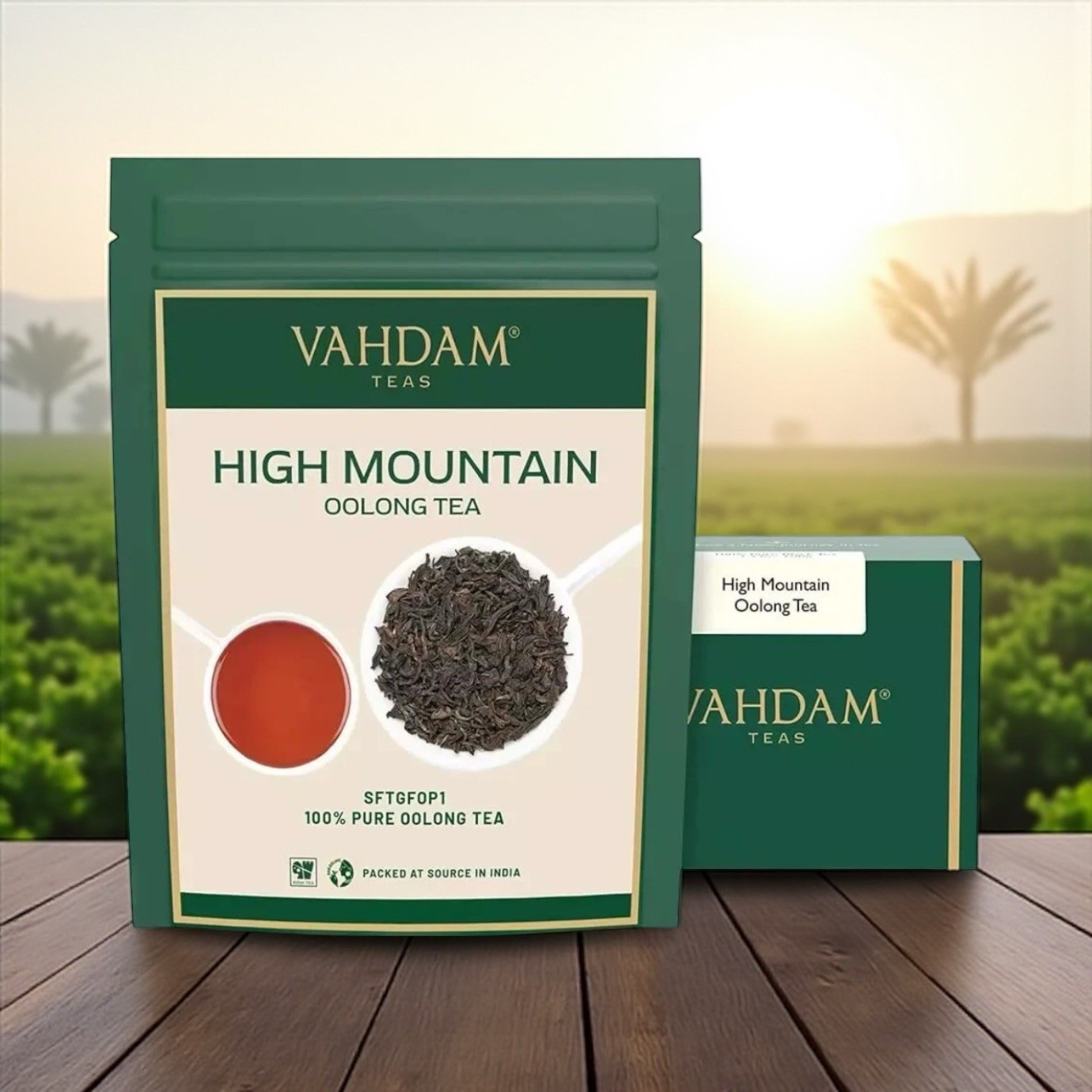 VAHDAM India High Mountain Oolong Tea 50+ Cups 3.53Oz Ex. 1/2028