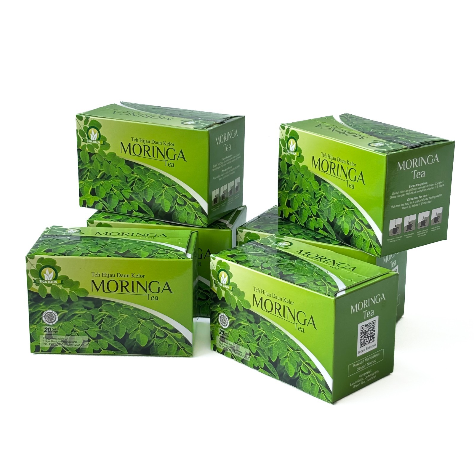 Moringa Tea Bags (10) 100% Pure Organic All-Natural-Caffeine-Free Herbal Tea