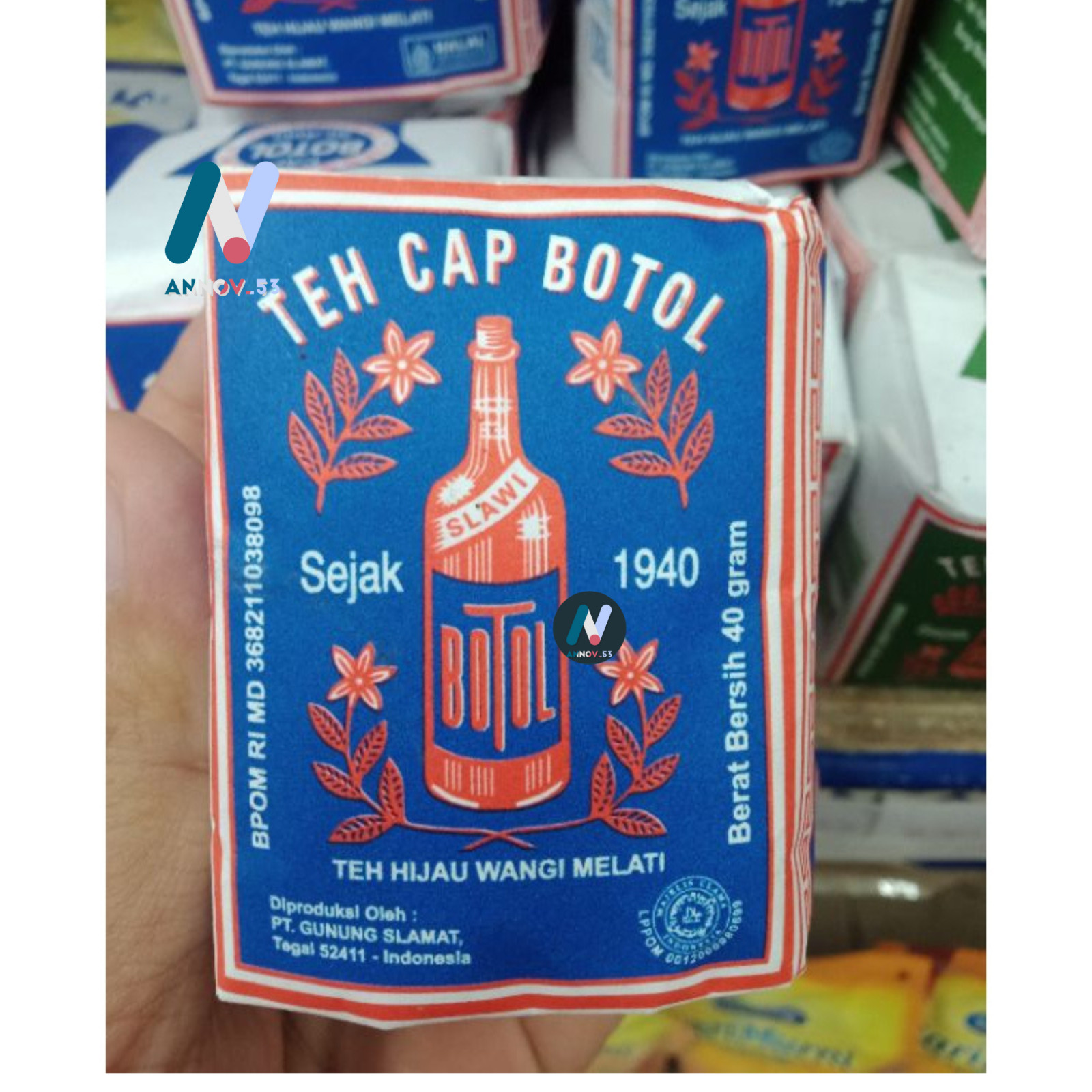 TEH CAP BOTOL Green Tea Jasmine Traditional Indonesian Legendary Since 1940 6PCS
