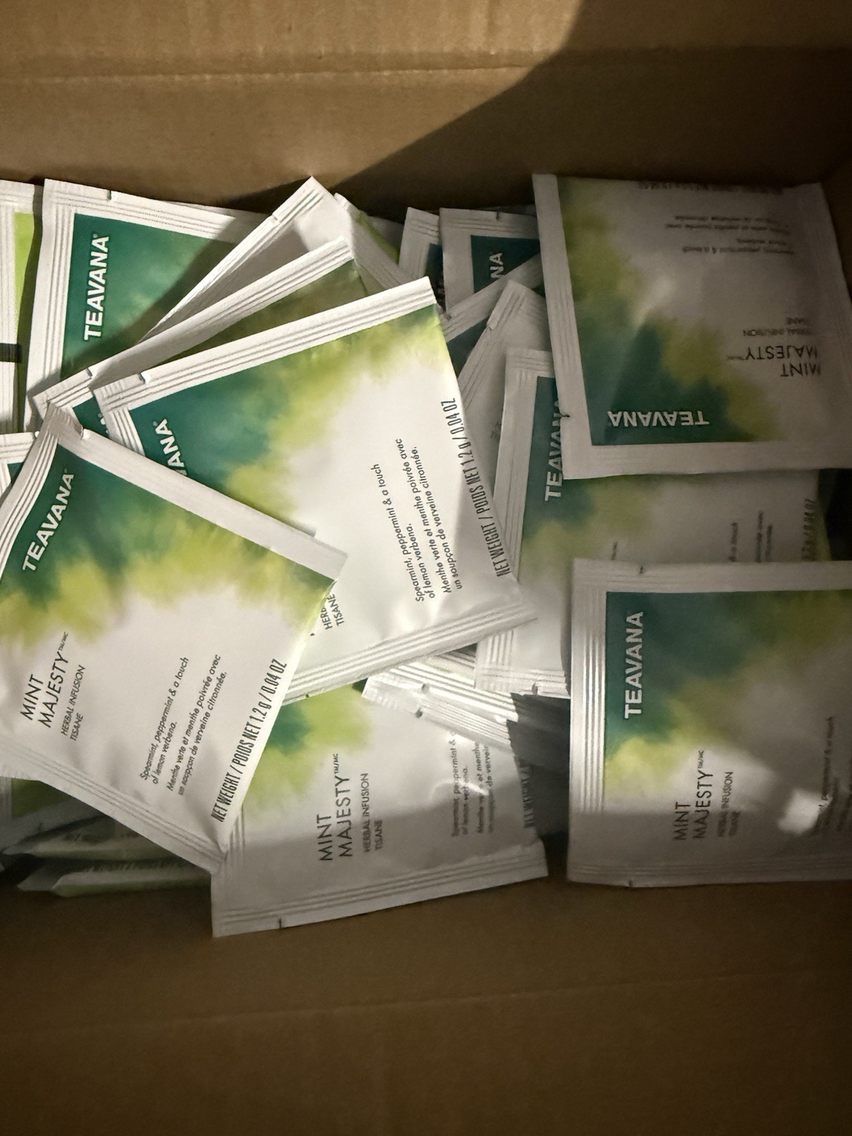 Starbucks Teavana Tea Mint Majesty , Pack Of 100 Sachets Exp 2027