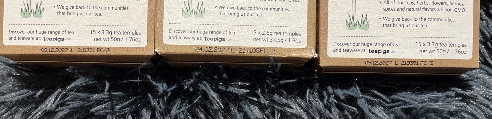 5 Assorted Boxes Of Teapigs Temples (15/box) English, Chamomile & Super Fruit
