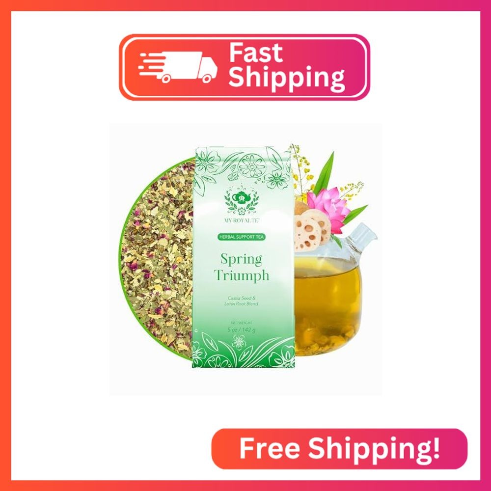 MyRoyalte Herbal Green Tea Cassia Seed & Lotus Root Blend – Natural Loose Leaf T