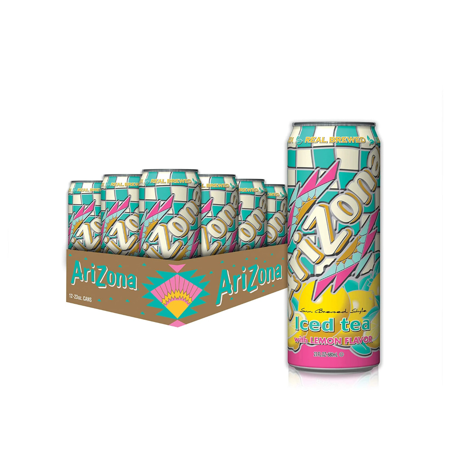AriZona Lemon Tea Big Can, 22 Fl Oz (Pack of 12)