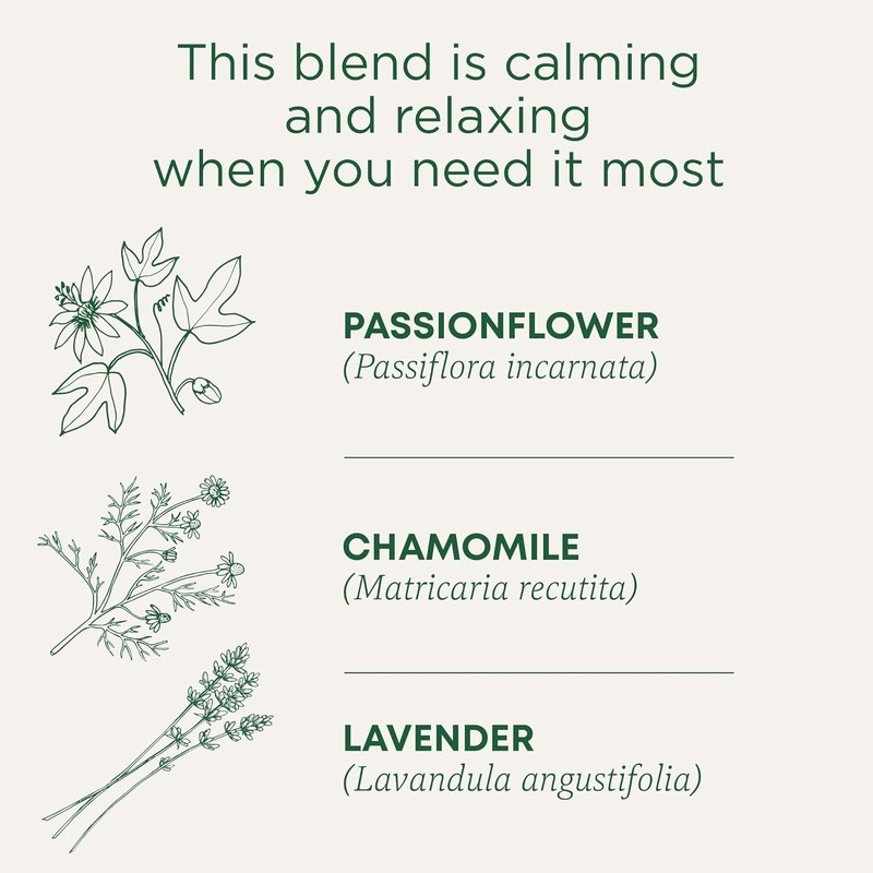 Organic Herbal Tea Stress Relief Chamomile Lavender Mint Caffeine Free 96 Bags