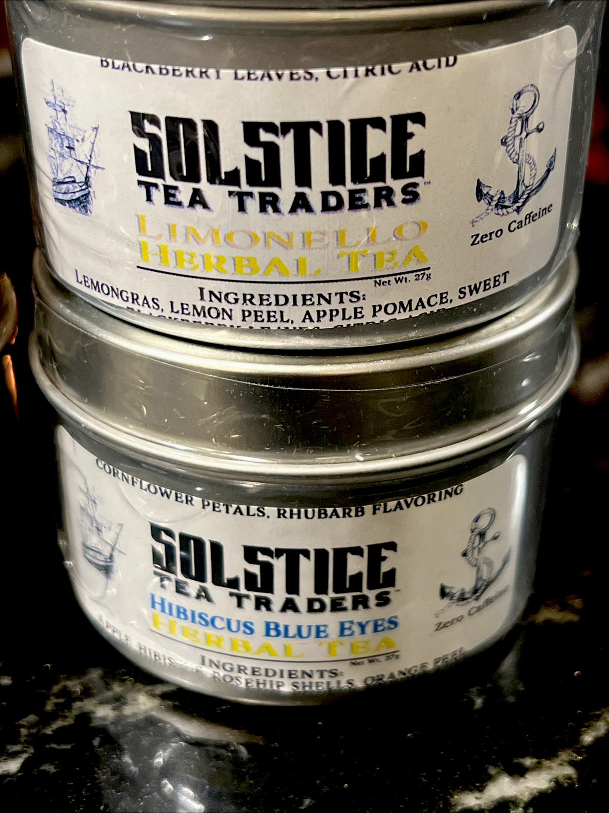 Solstice Tea Traders Sampler Green Tea Hibiscus Earl Grey Rooibos 6packs