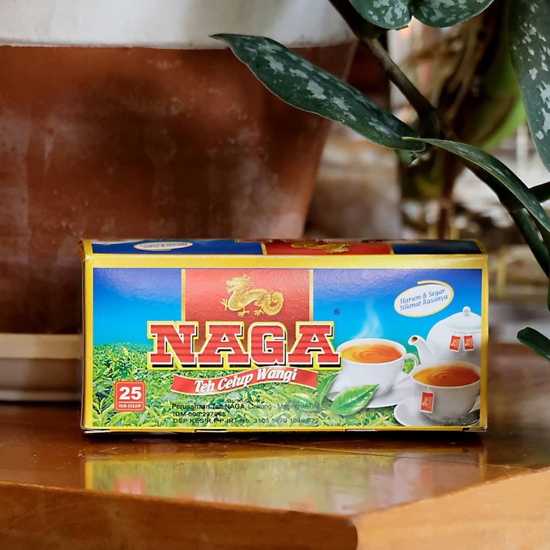 Naga Indonesian Dragon Tea Traditional Tea, 2 boxes (50 pcs)