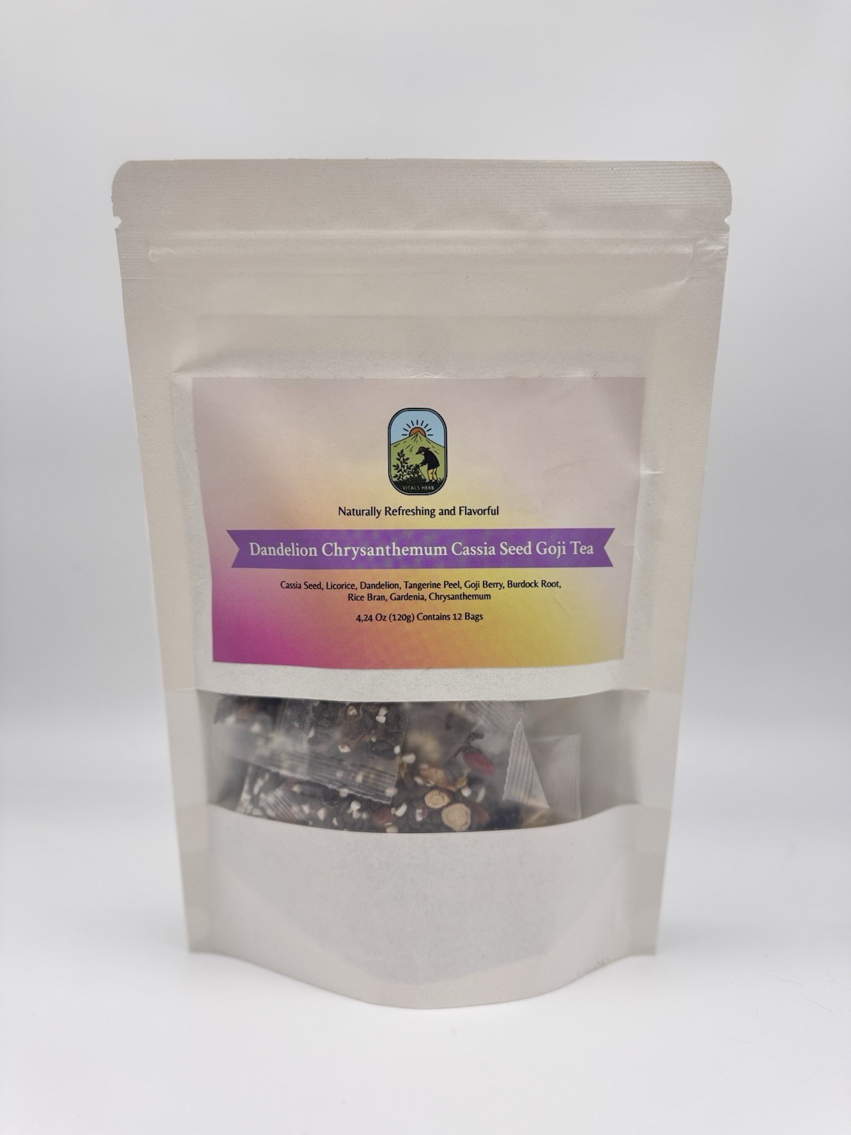 Dandelion Wolfberry Liver Support Tea Cassia Seed Herbal Tea by Vitals Herb