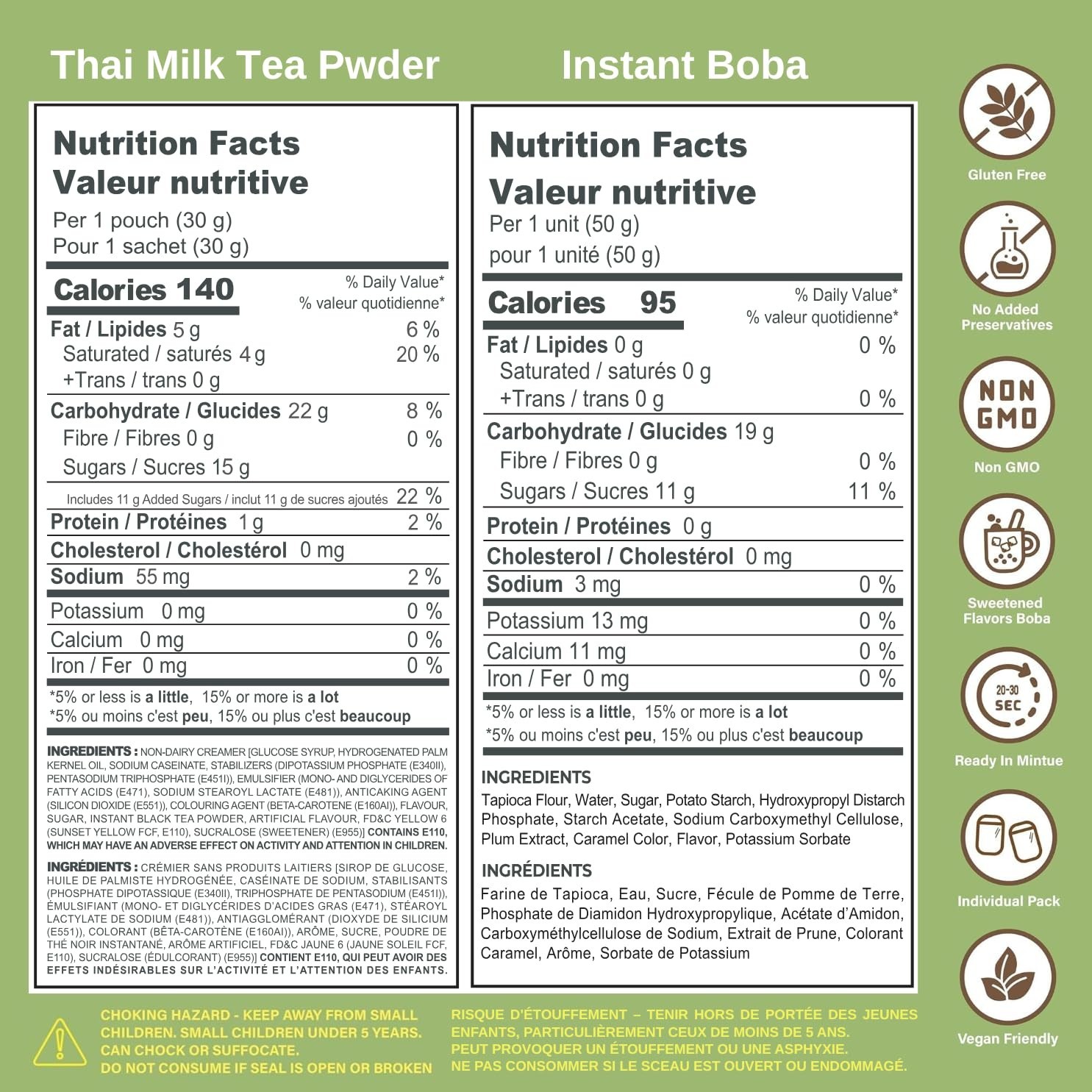 Flavfar Thai Milk Tea Kit – Now with No Added Condensed Milk | Instant Brown