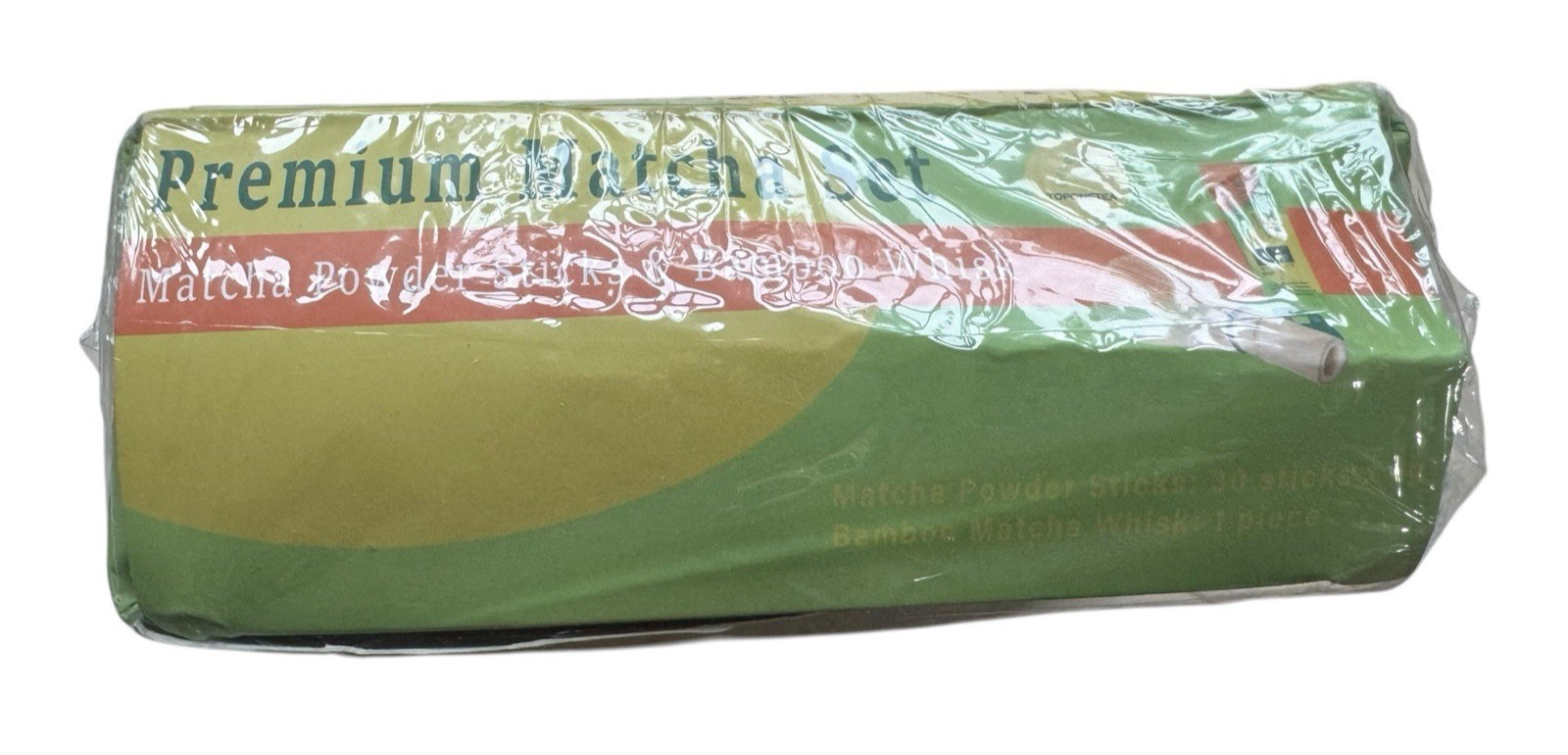 Organic Matcha Set – 30 Matcha Powder Sticks + Bamboo Matcha Whisk – Ex: 9/26