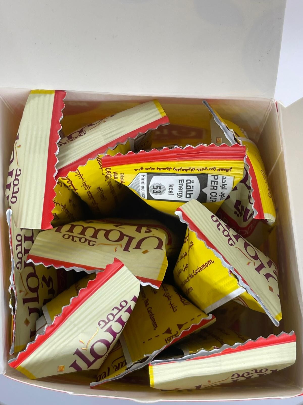 Stick Packs of AL Samman Karak Tea with Cardamom and Saffron No Sugar Add 13gm