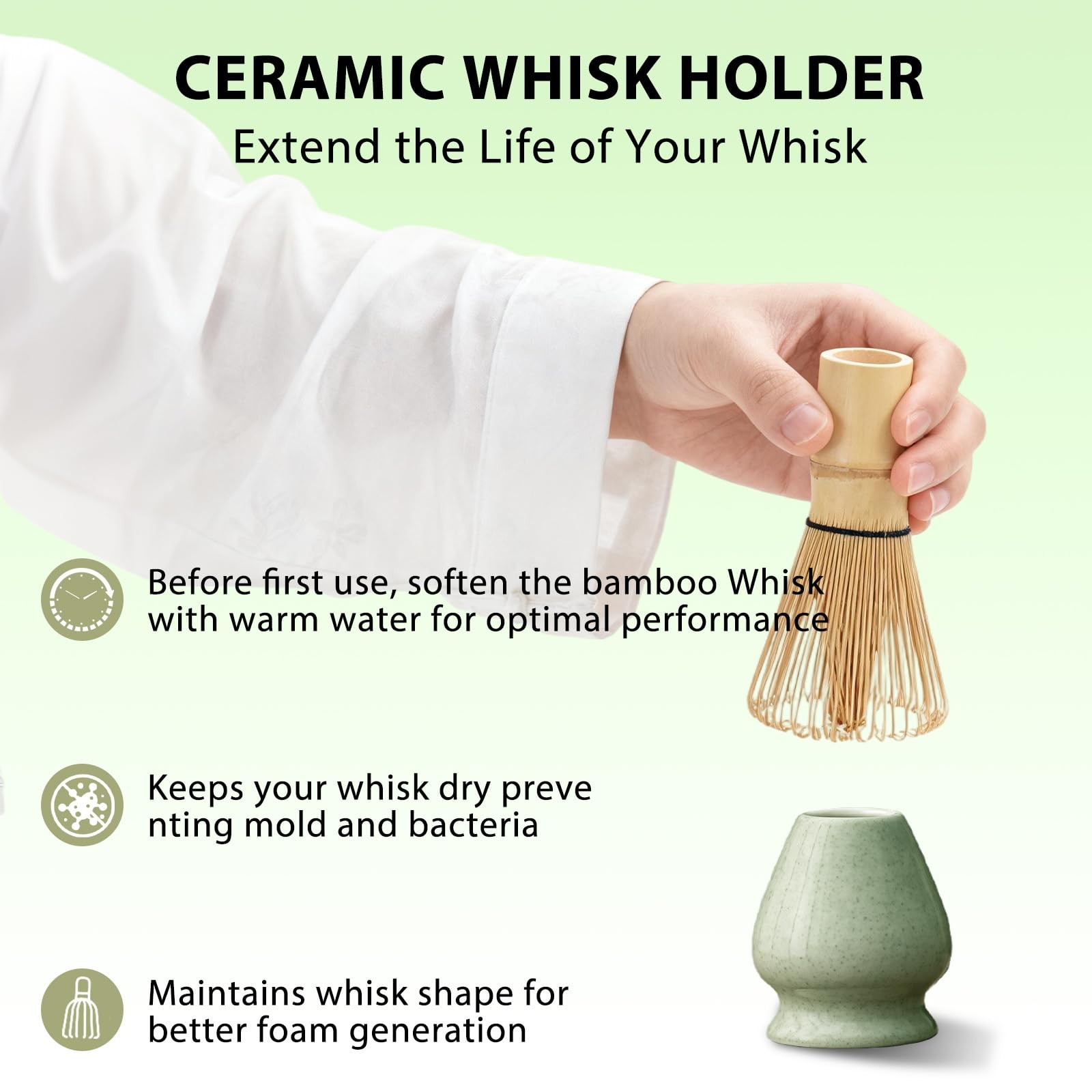 12 Pcs Matcha Whisk Set, Matcha Kit for Ceremony, Matcha Bowl with Spout, Per…