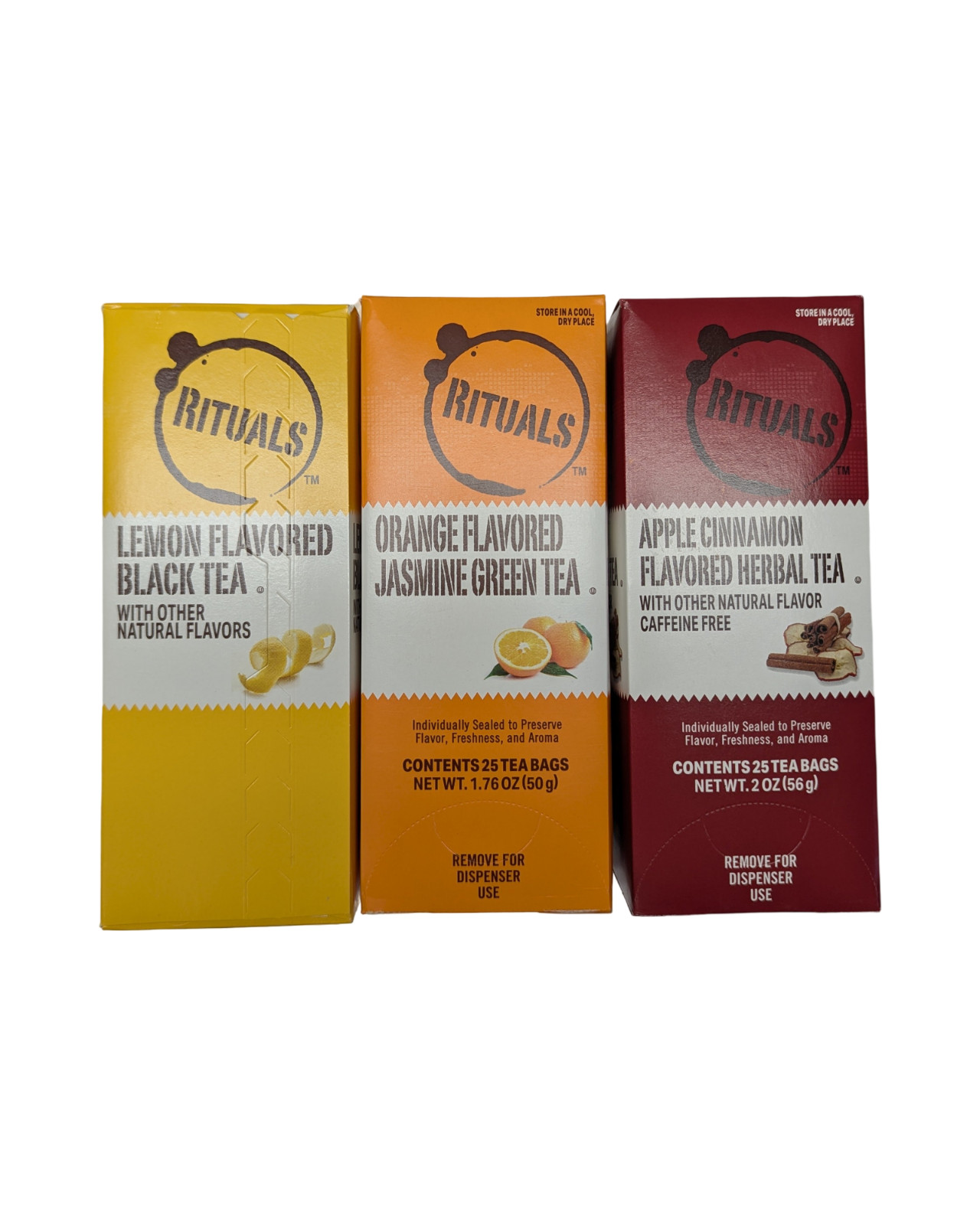 Tea Variety Pack, Lemon, Orange Jasmine, Apple Cinnamon Tea, 75 Tea Bags