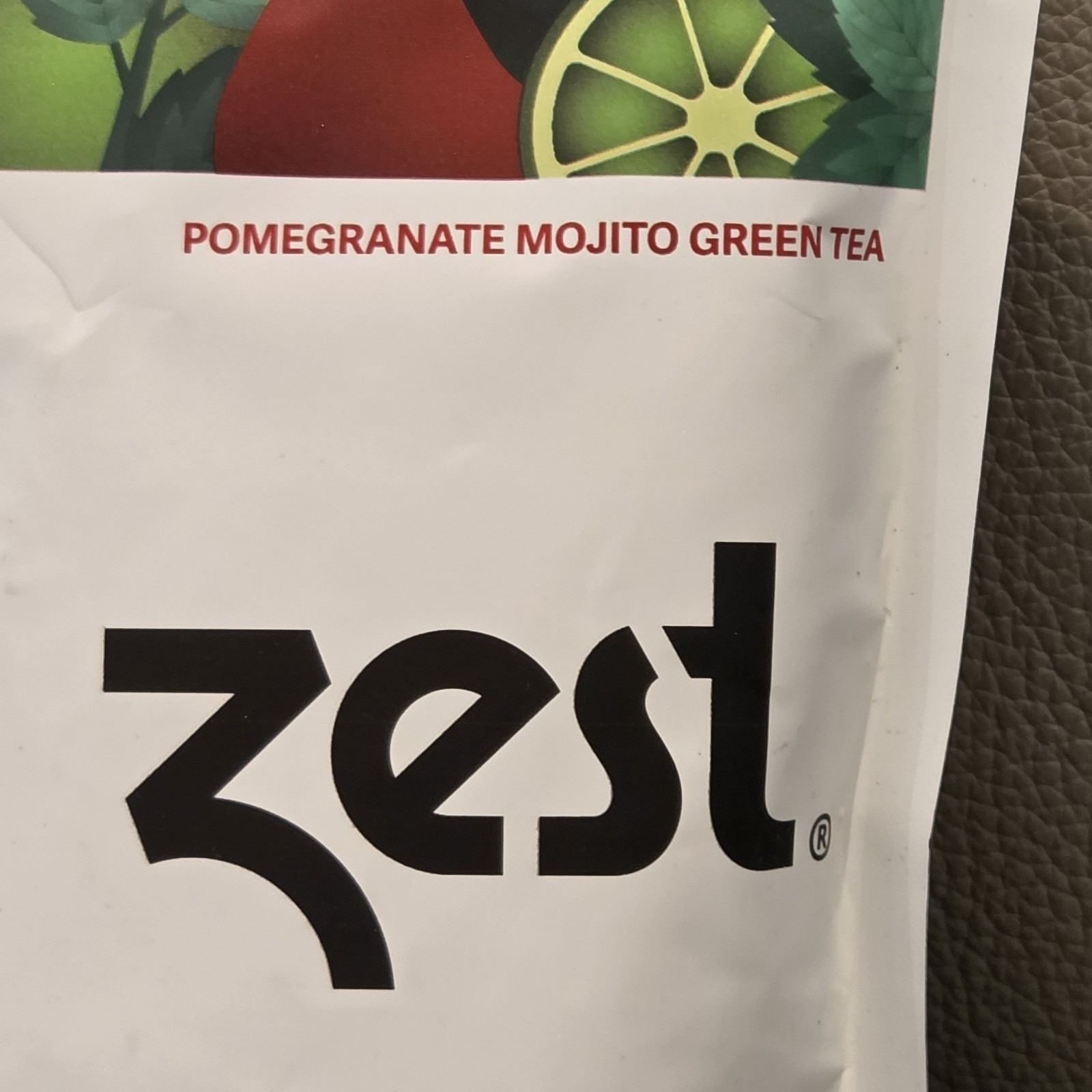 Zest Energy Green Tea Lot 2 Pomegranate Mojito Premium Loose Leaf Exp 10/15/2027