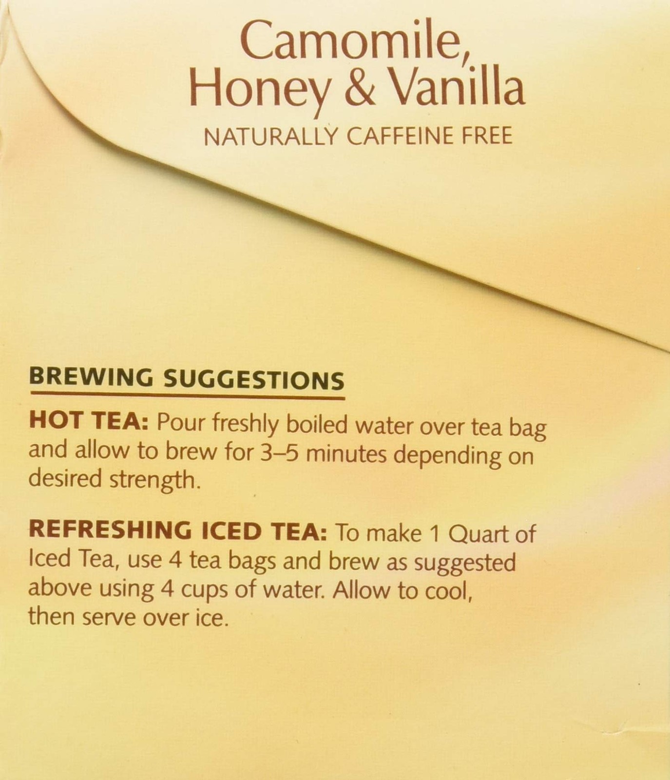 Twinings Herbal Tea Chamomile Honey and Vanilla 100% Natural, 20 Tea Bags