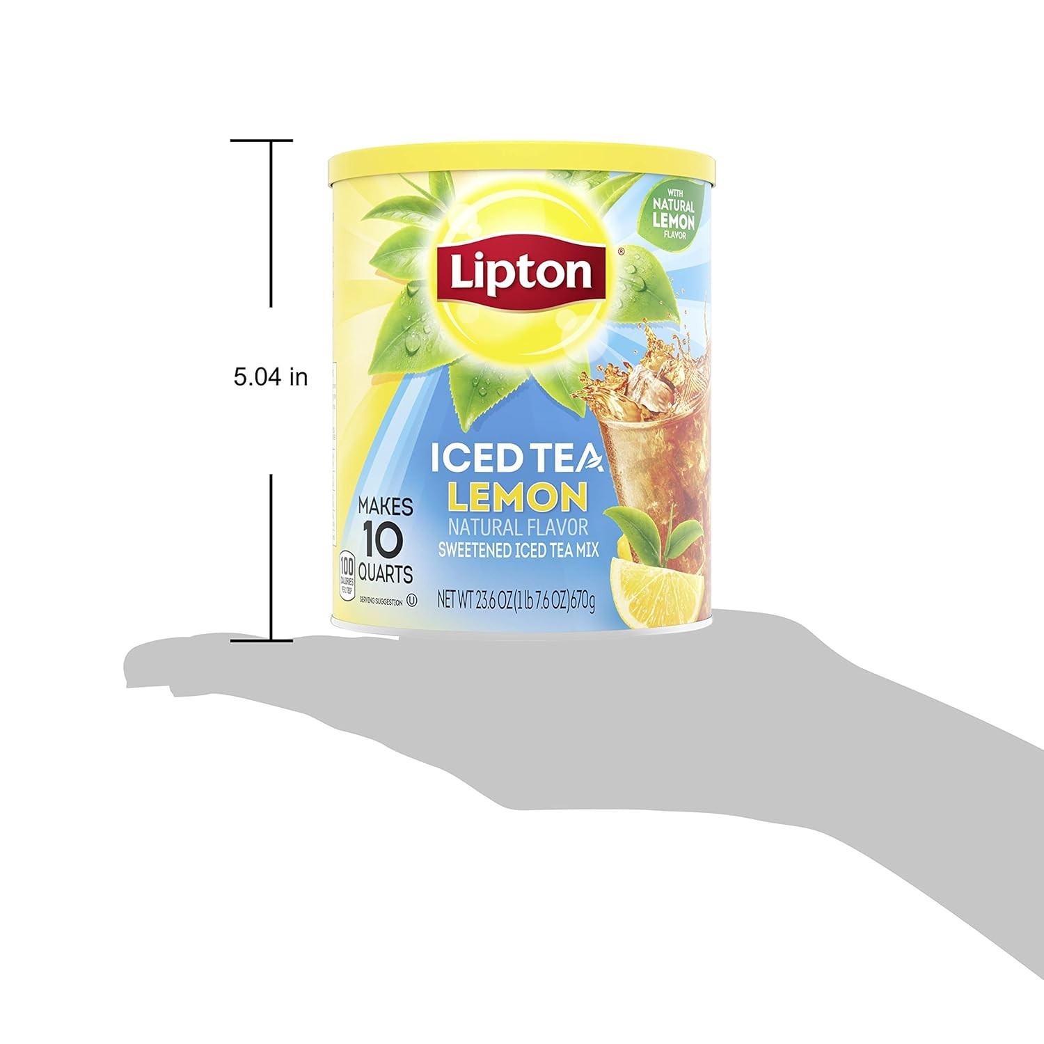Luxurious Lemon Iced Tea Mix – Sweetened Powder, Makes 10 Quarts of Refreshment