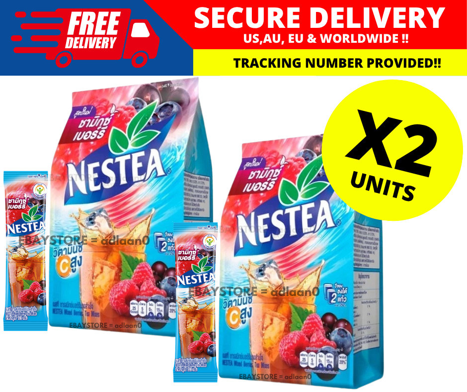 NESTEA Instant Mixed Berries Tea Mixes High Vitamin C (12.5g x 18 sachet) 2 PACK