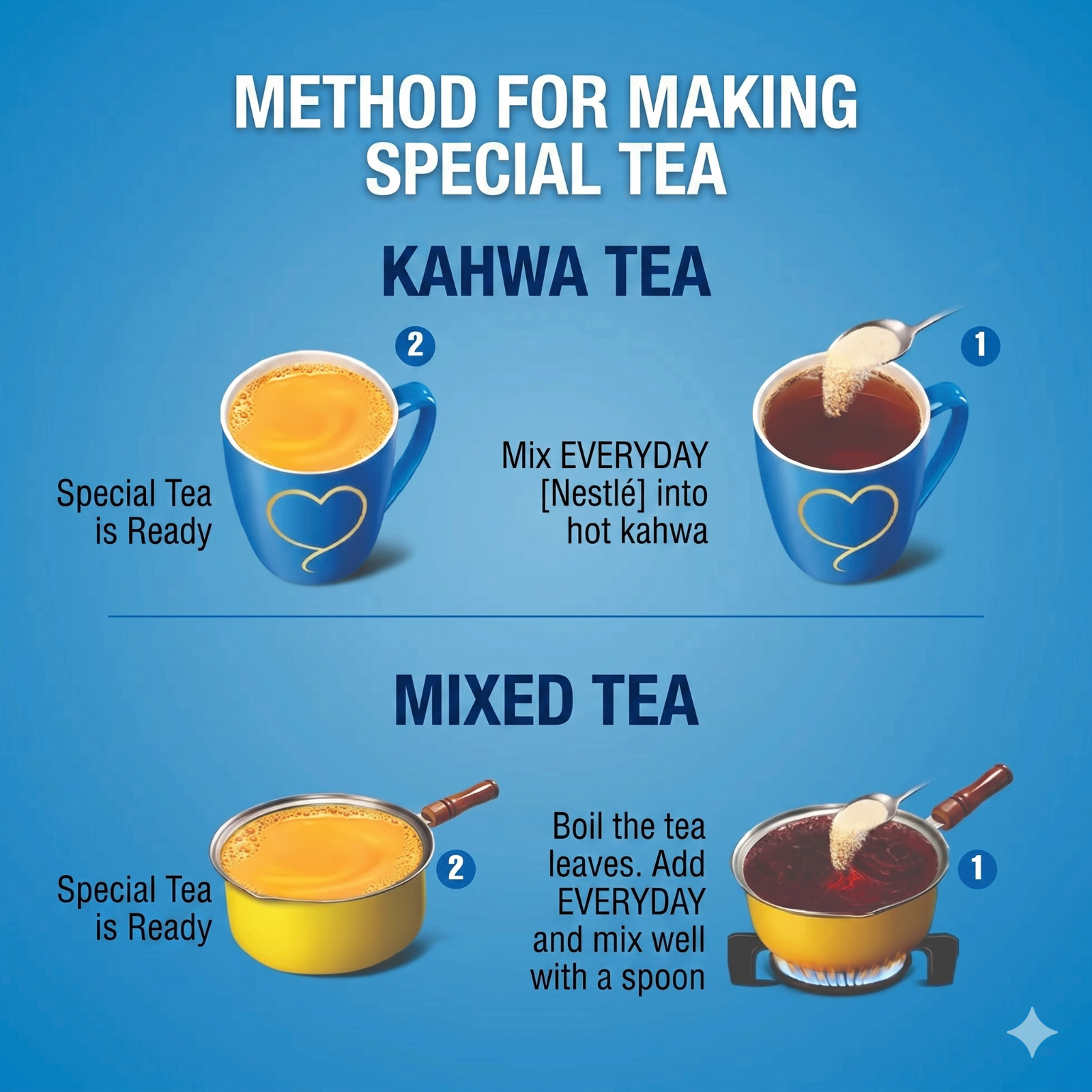 Nestle Everyday Tea Whitener Powder 850g Original Khaas Taste Milk Tea Pouch