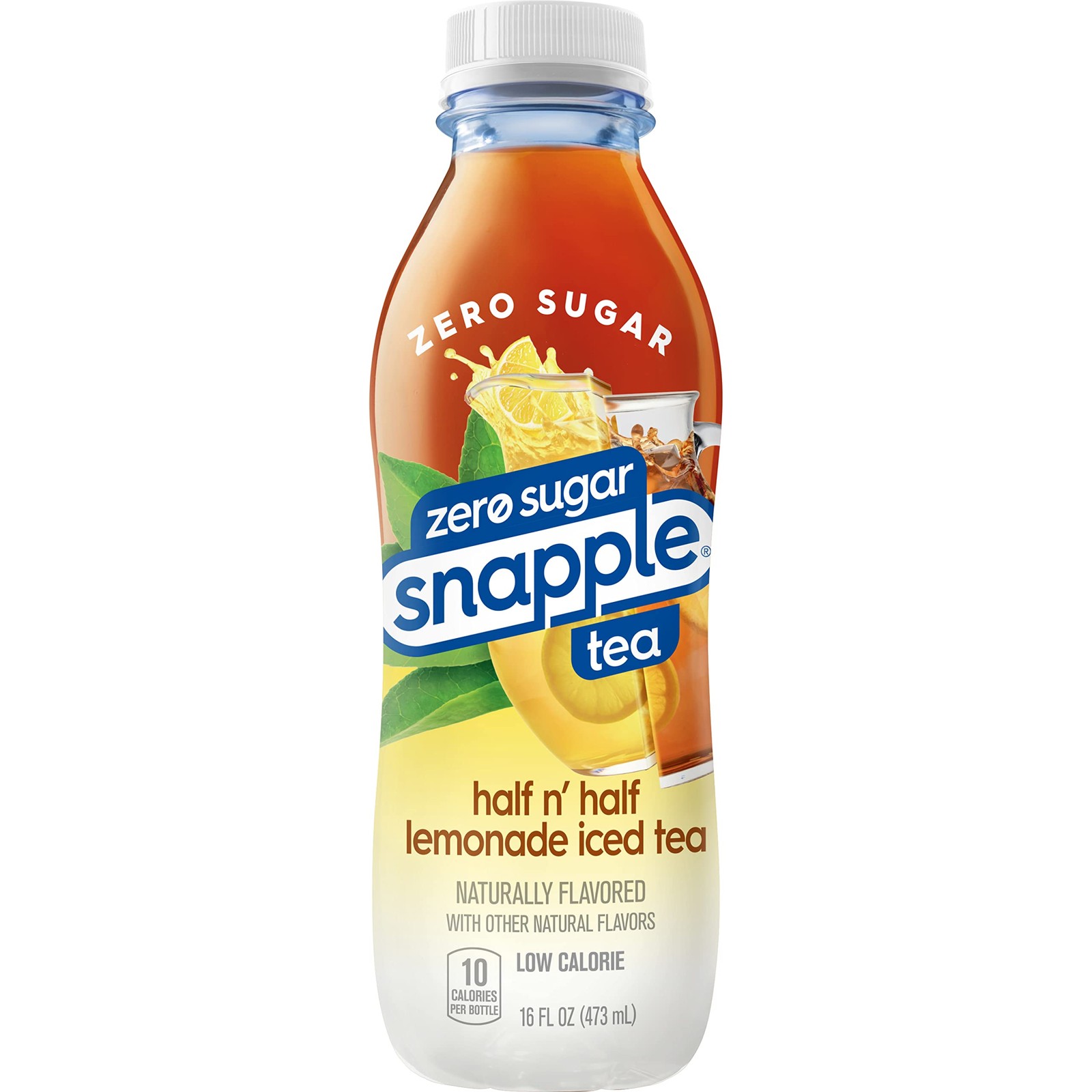 Zero Sugar Half ‘n Half Tea, 16 fl oz recycled plastic bottle, Pack of 12