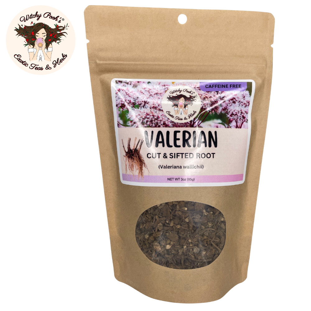 Valerian Root Loose Leaf Herbal Tea for Anxiety, Stress Relief and Sleep Aid