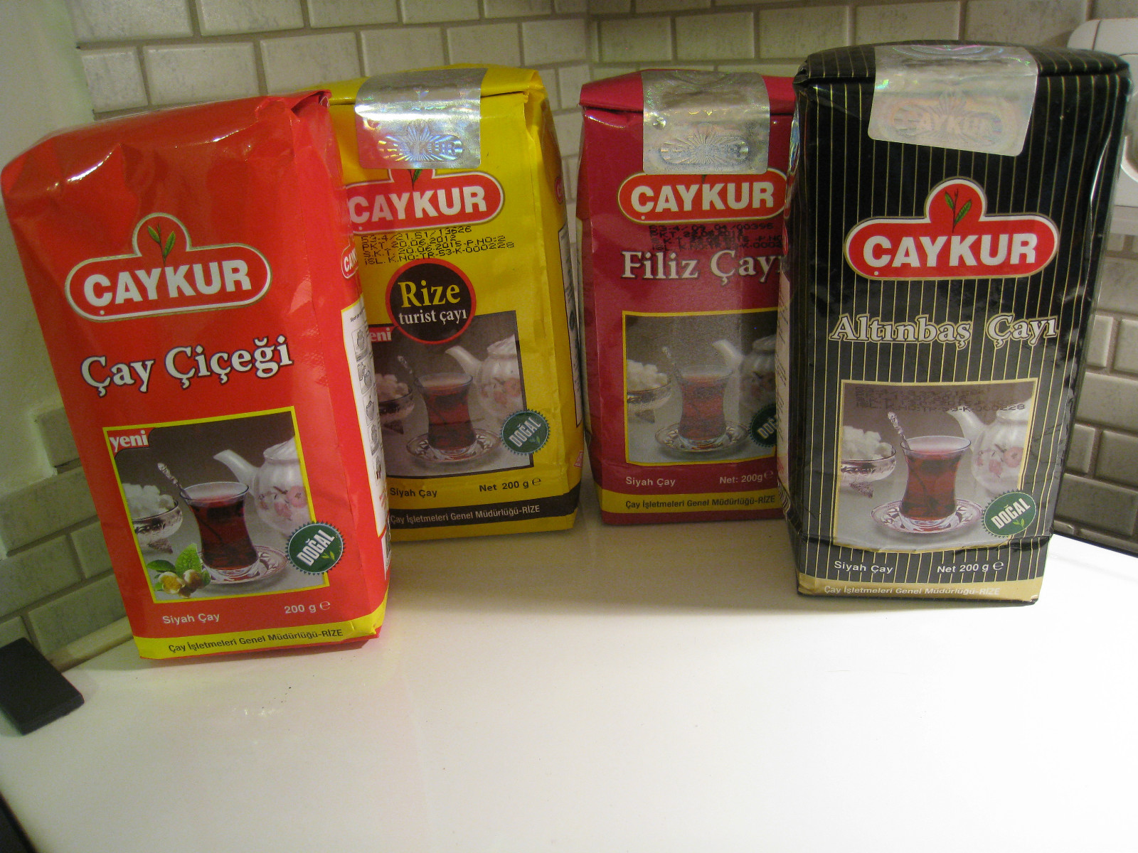 CAYKUR AUTHENTIC TURKISH BLACK TEA,Rize Tourist,Altinbaş,Filiz,Cay Cicegi 200gr.