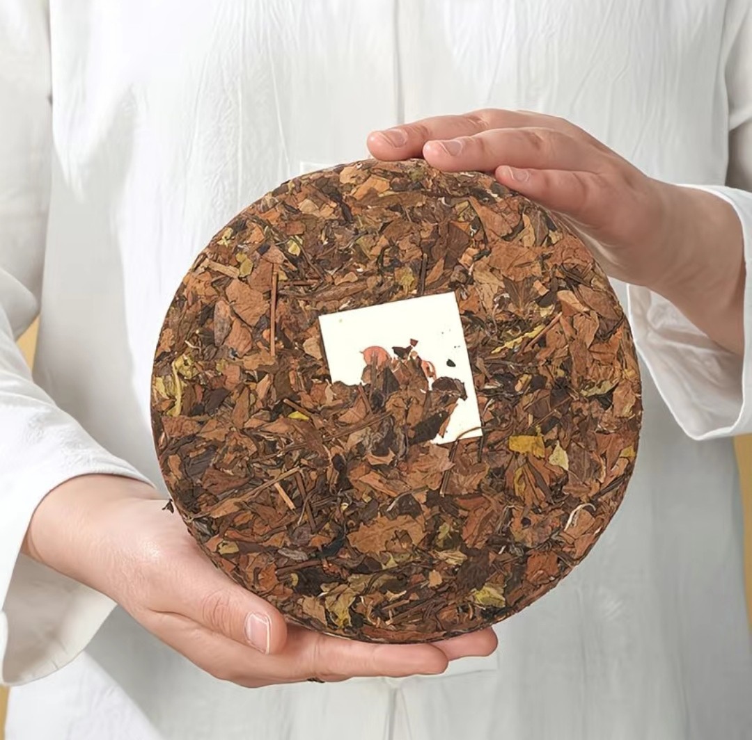Ba Ma Tea Fuding White Tea Shou Mei 2022 Aged Leaf 357g Cake Premium Grade