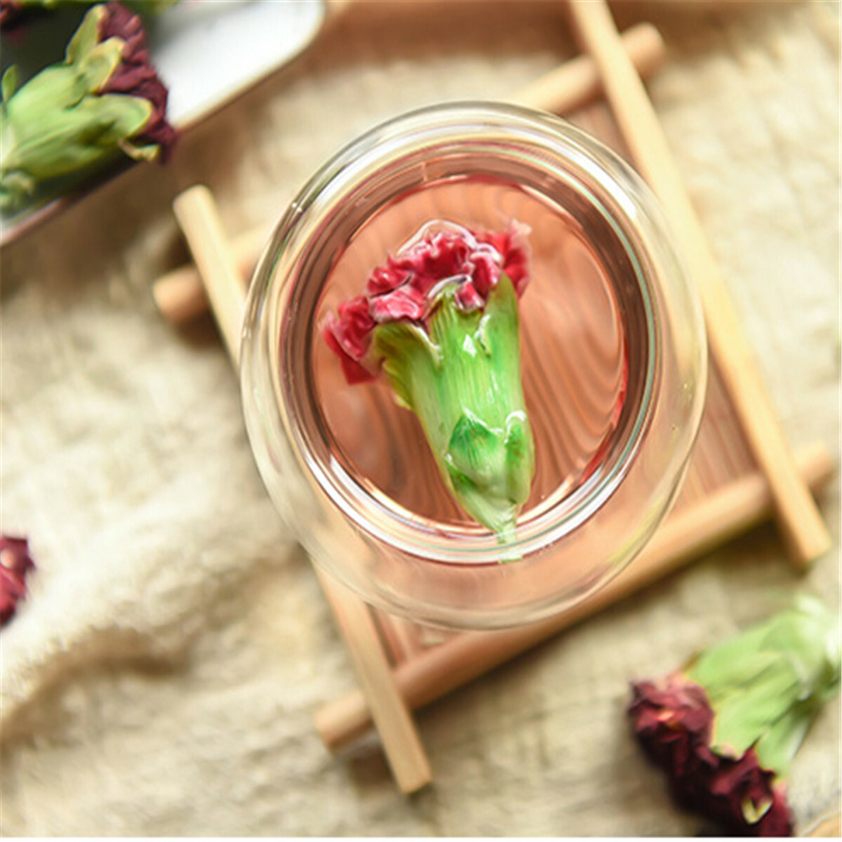 Camellia Tea Carnation Flower Yunnan Natural Dried Floral Herbal Tea