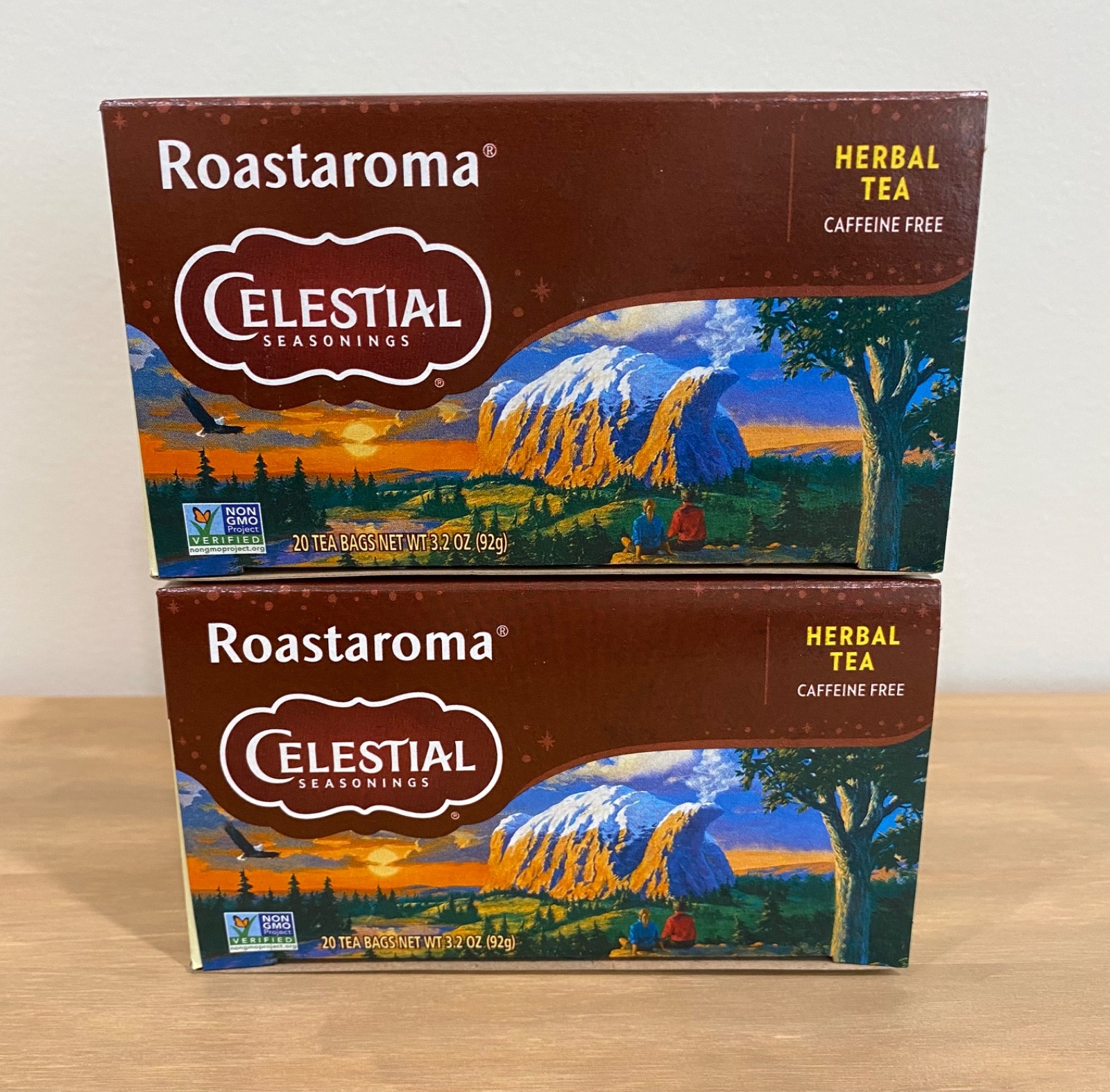 Celestial Seasonings Roastaroma Caffeine Free Herbal Tea LOT/2 Boxes BBD 10’27