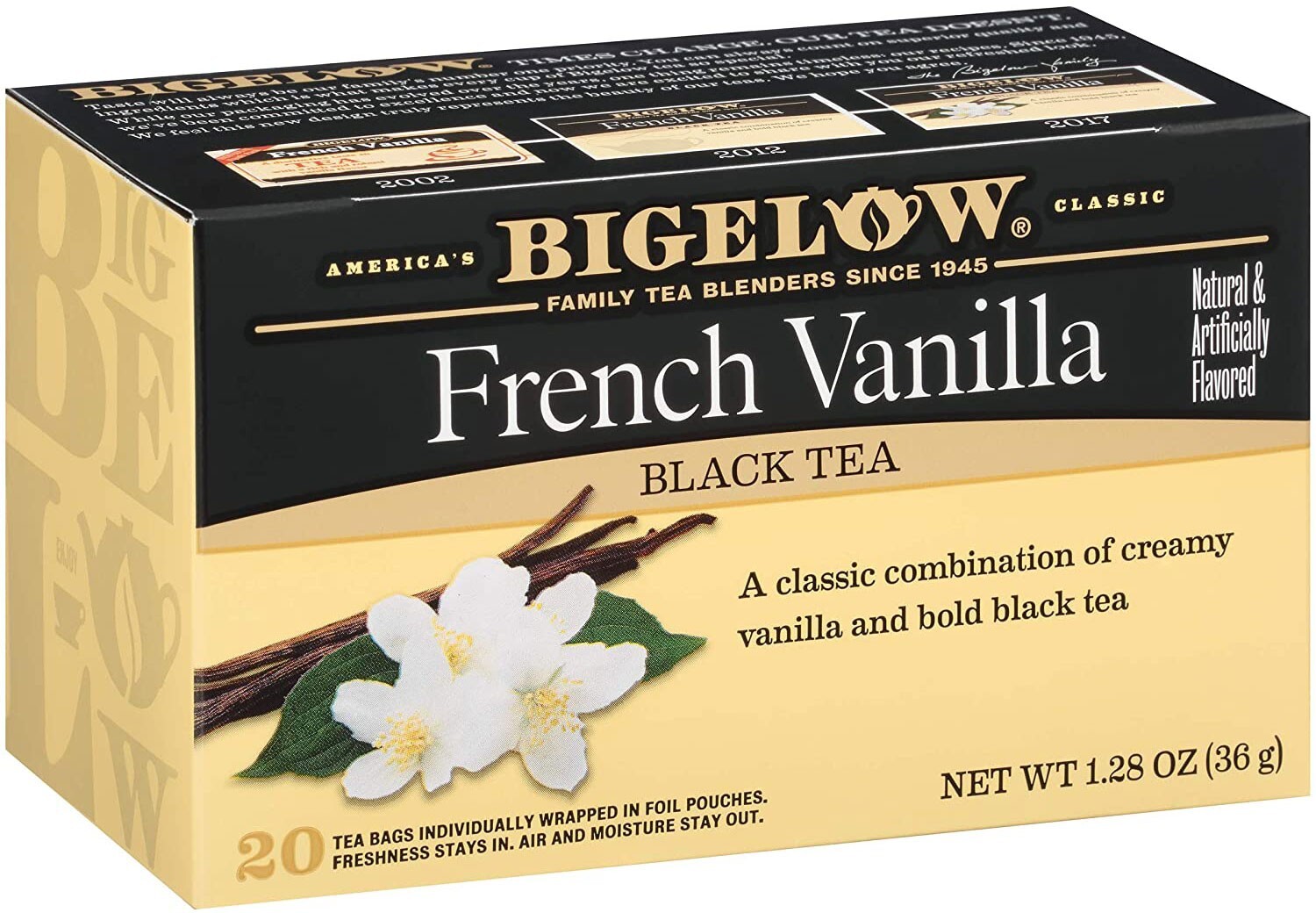 Bigelow French Vanilla Black Tea – 20 tea bags