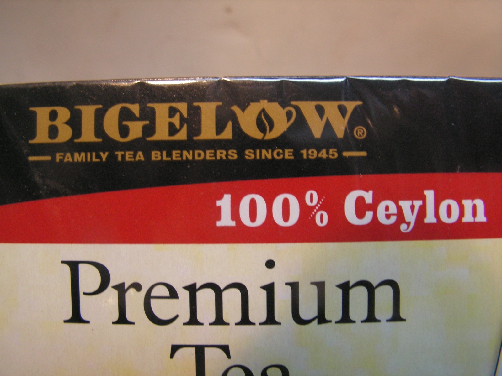 Bigelow Premium Ceylon Tea Bags – 100/Box. Individually Wrapped BEST By 08/2028