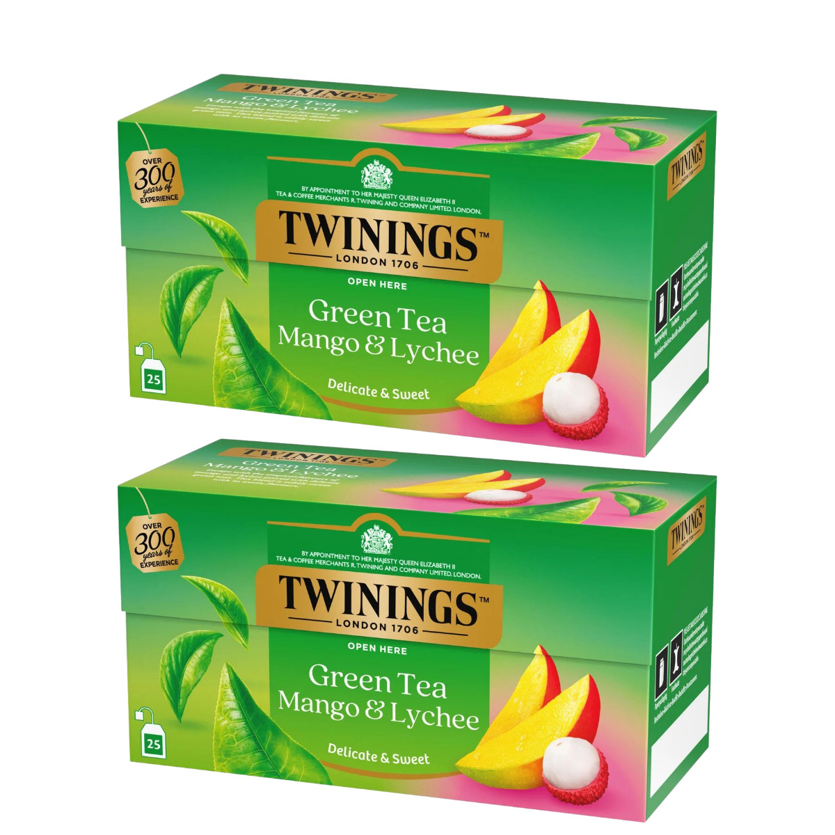 Twinings Green Tea Mango Lychee 25 Bags Choose 1 2 5 10 15 Packs