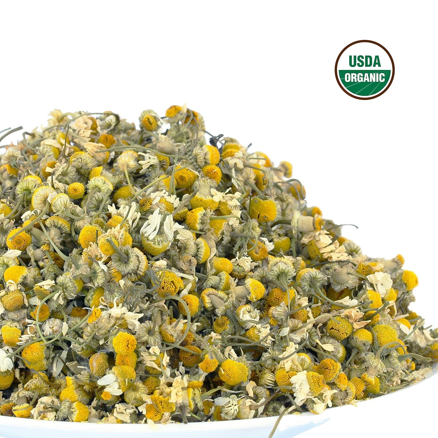 Chamomile Tea 1LB (16Oz) 100% CERTIFIED Organic (USDA 1 Pound (Pack of 1)