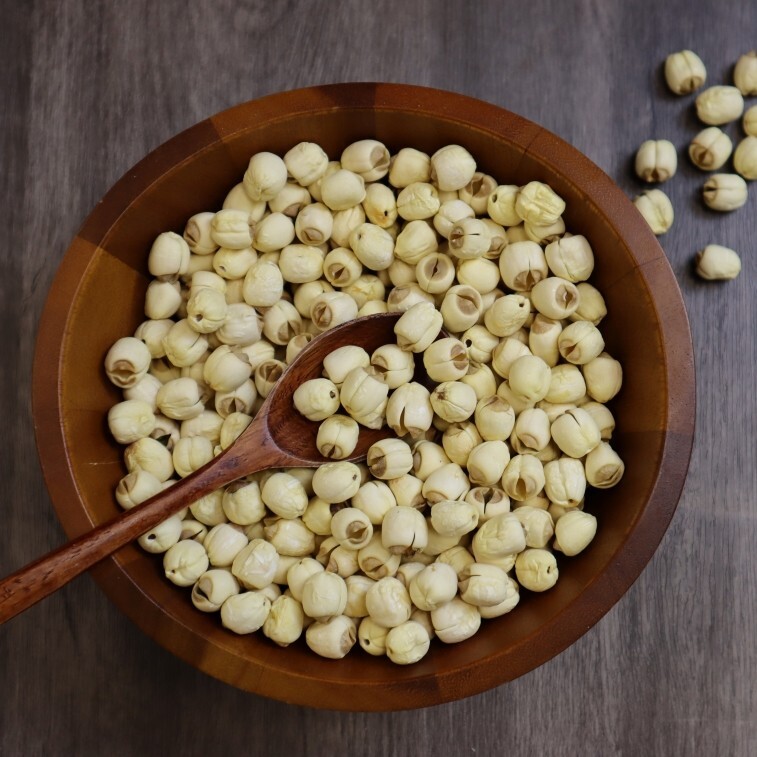 Premium Raw White lotus seed core removed, natural herbal tea& soup 225g 建宁去芯莲子