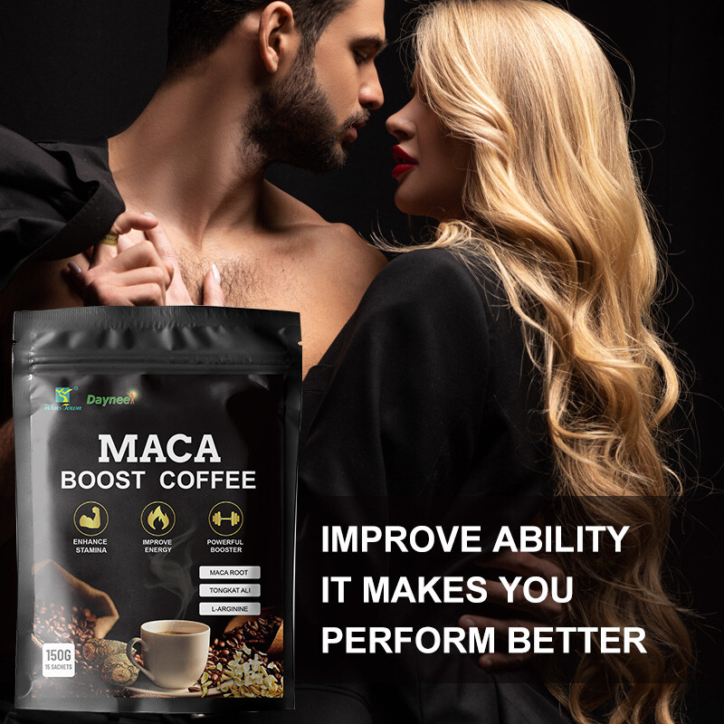 Maca Coffee Chocolate Flavor Herbal Instant Coffee Natural Energy Drink Men