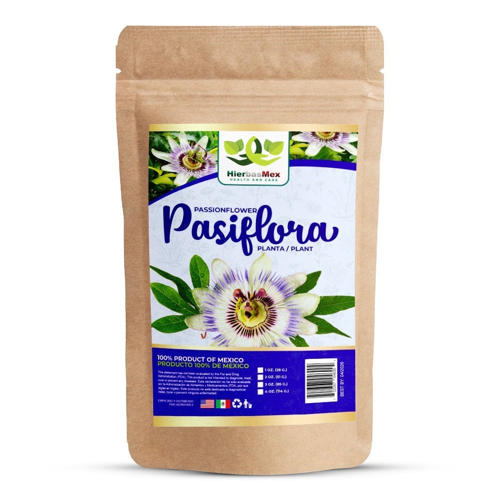 Pasiflora Te Herbal 4 Oz., Passionflower Plant Herbal Tea 4 oz.-113g HierbasMex