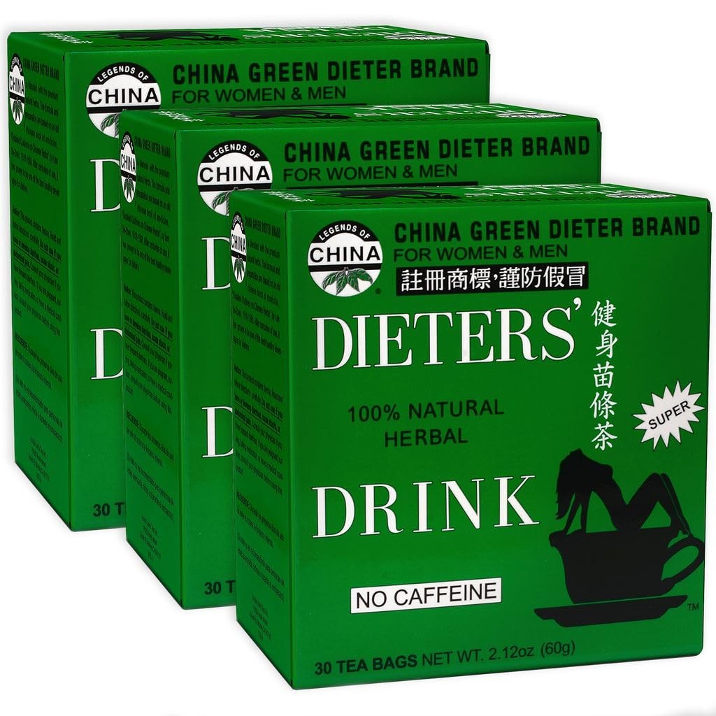 Uncle Lee’s Senna Tea 3-Pack – Green Dieter’s Drink, Caffeine-Free 100% Natur…