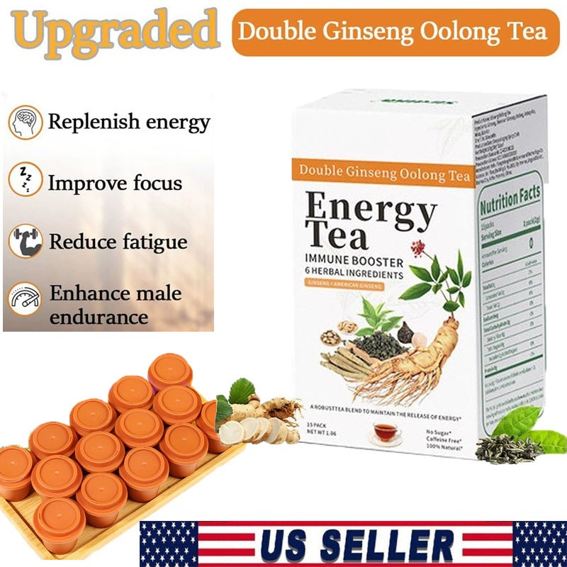 2026 NEW Energy Tea Immune Booster Ginseng Tea, Chinese Ginseng Oolong Tea