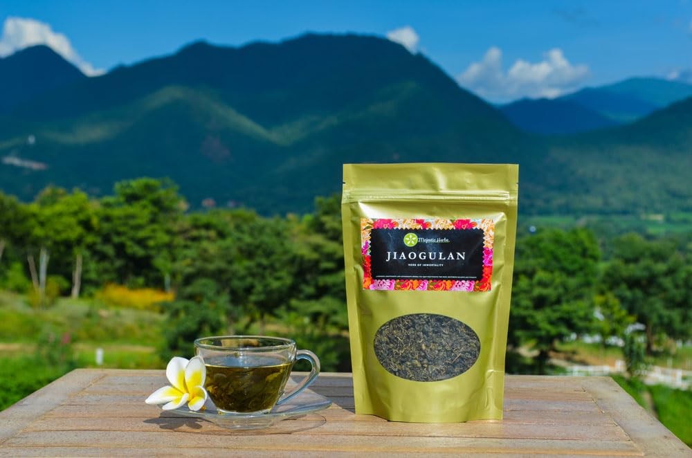 Jiaogulan Tea (Gynostemma Pentaphyllum) by | Organically Grown Loose Leaf Tea…