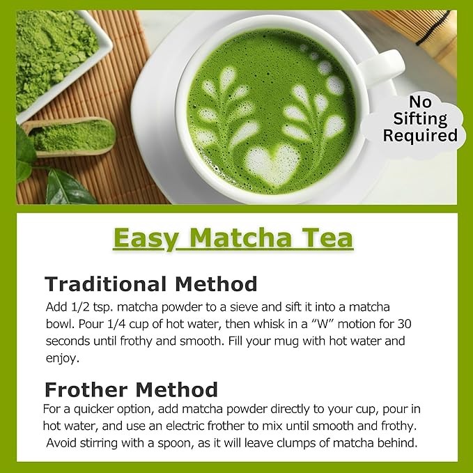 Cherie Sweetheart Organic Matcha Green Tea Powder – 16oz