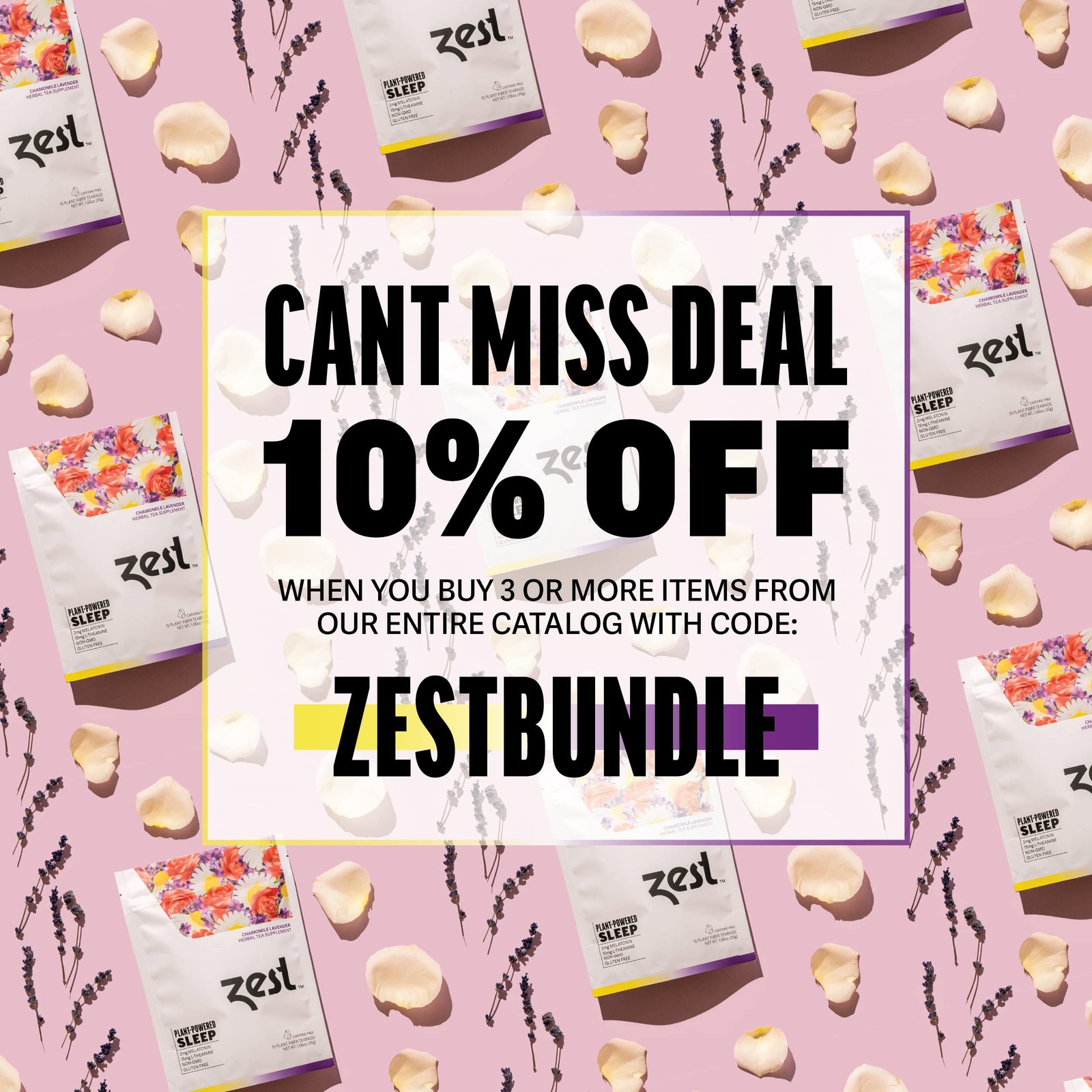 Zest Sleep Tea – 2mg Melatonin Tea for Sleep – Chamomile Lavender Herbal Blen…