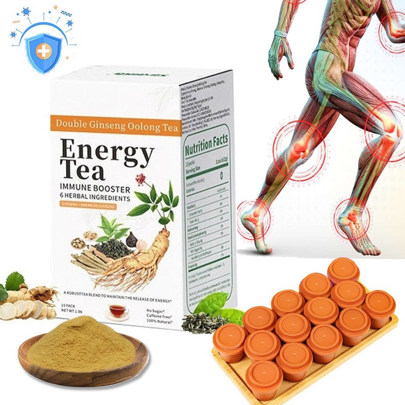 Energy Tea Immune Booster Ginseng -Ginseng Oolong Tea,Kidney Tea for Women & Men