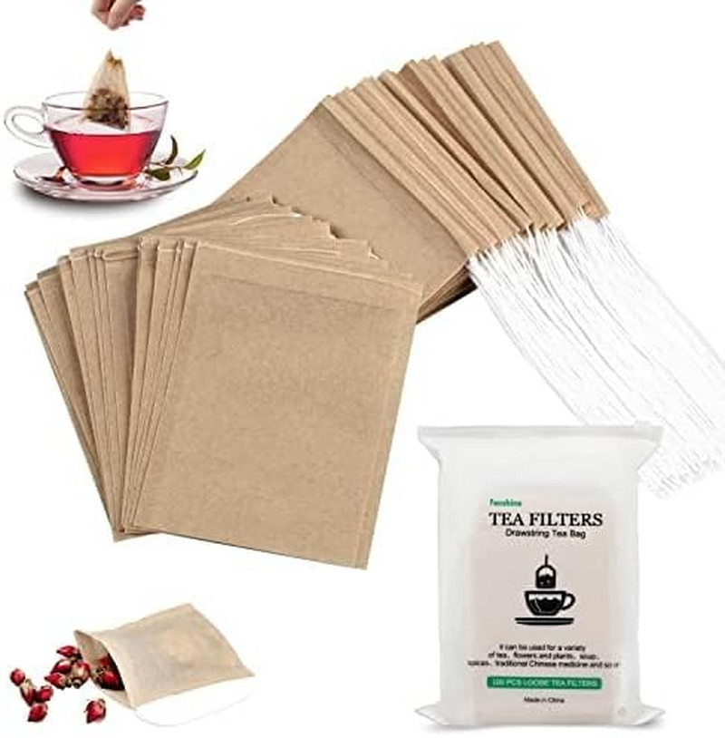 300Pcs Disposable Tea Bags for Loose Leaf Tea, Empty Tea Bags for Loose Tea, 100