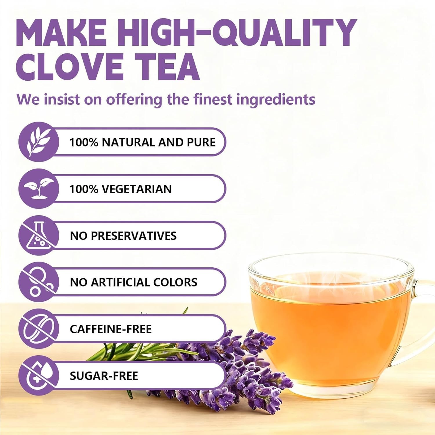 Clove Tea Bags–120 Teabags (2g/Bag), Made from 100% Natural Clove Flower Buds |