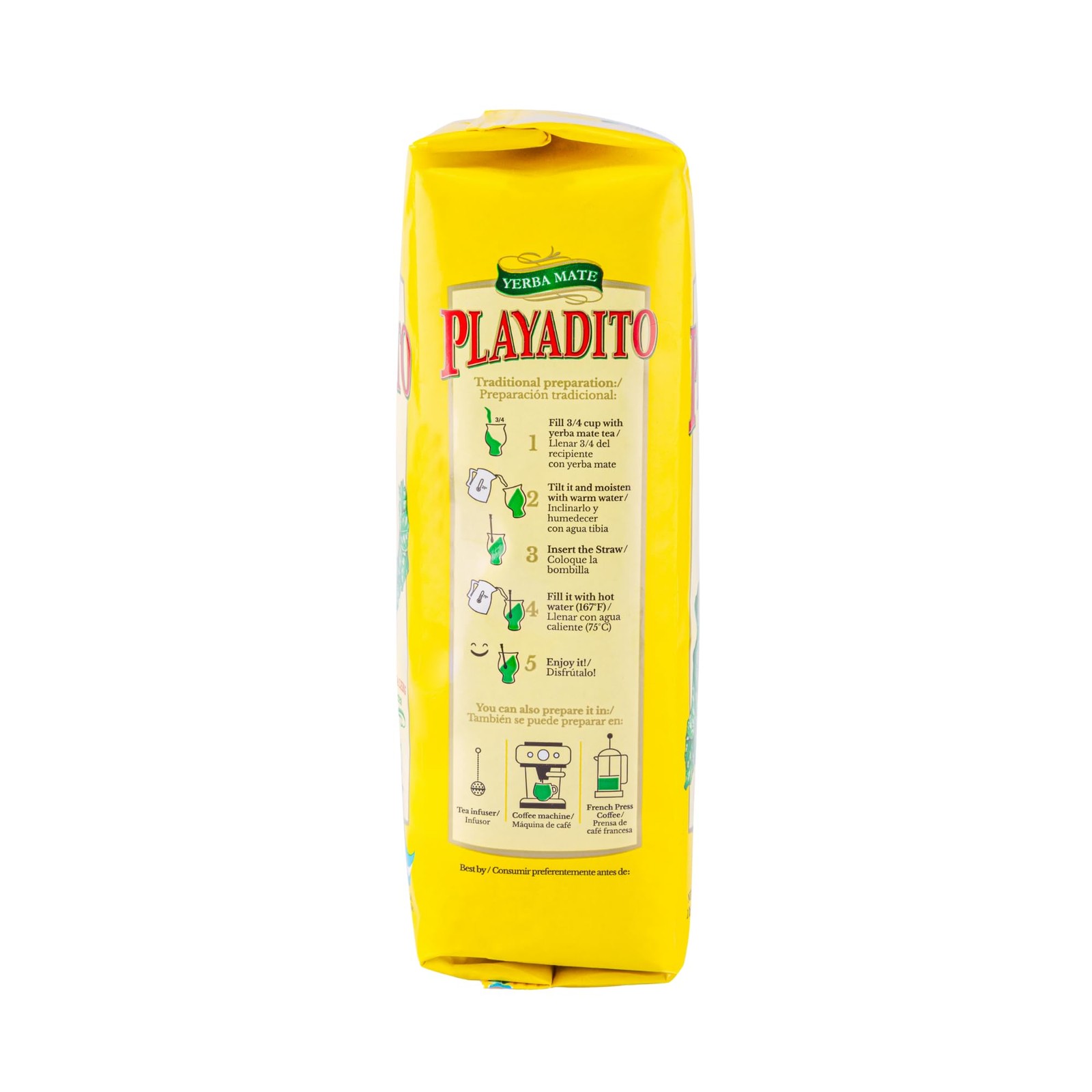 Yerba Mate Playadito 500gm 1.10 Pound (Pack of 1), 1