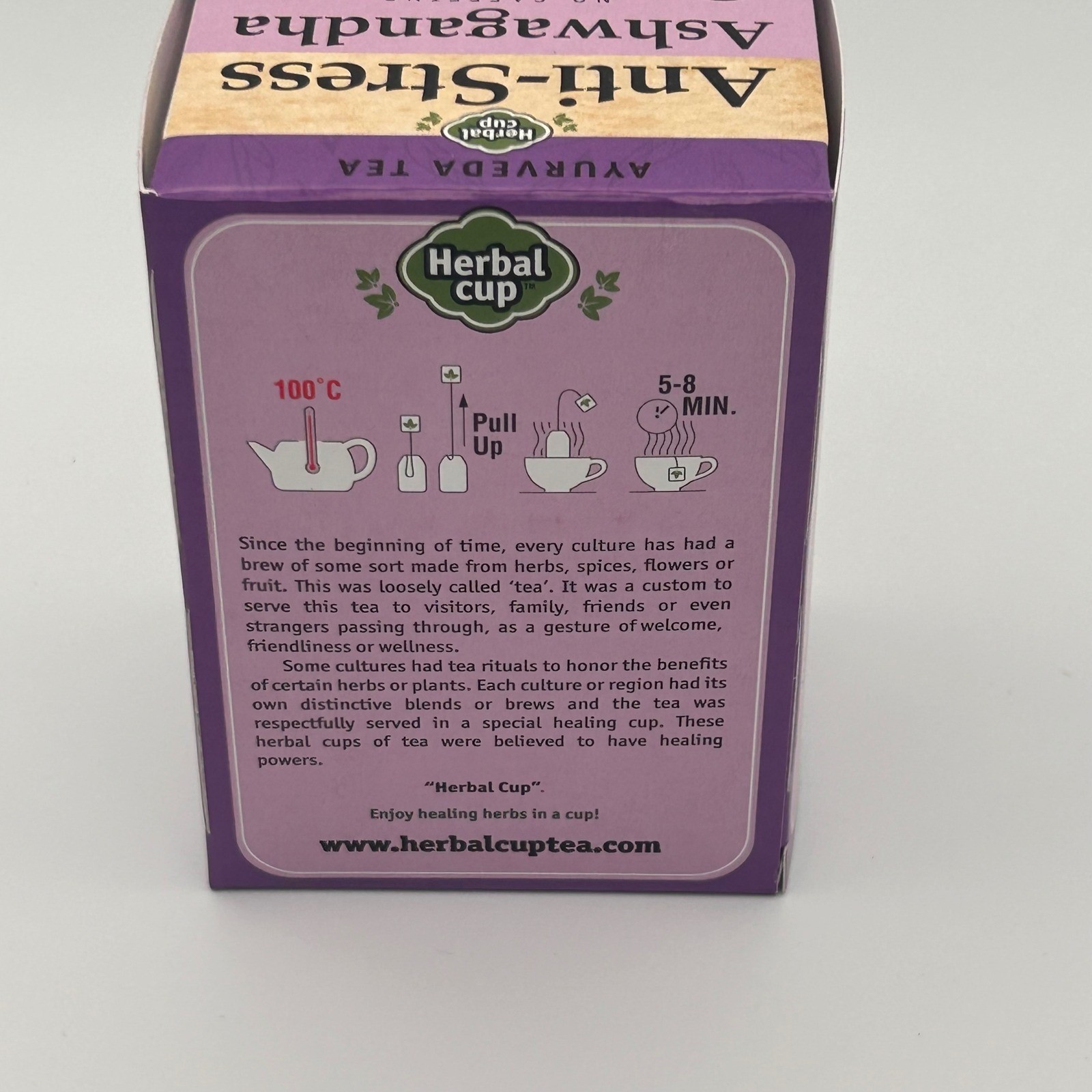 Herbal Cup Anti-Stress Ashwagandha Ayurveda Tea 16ct Organic Caffeine Free