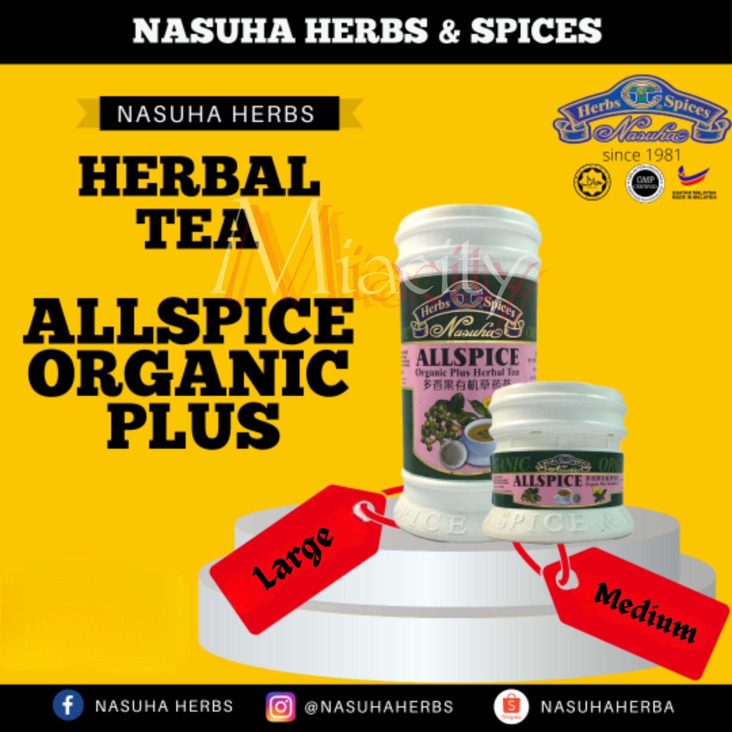 Herbs Spices 7 Flavours Organic Plus Herbal Tea 120g , 60g