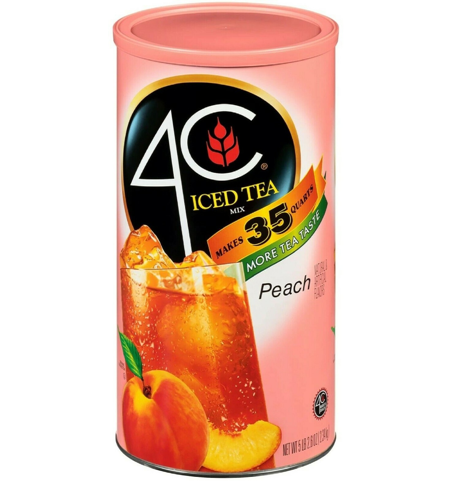4C 35 QT Peach Iced Tea Mix (82.6 oz.2.Pack)