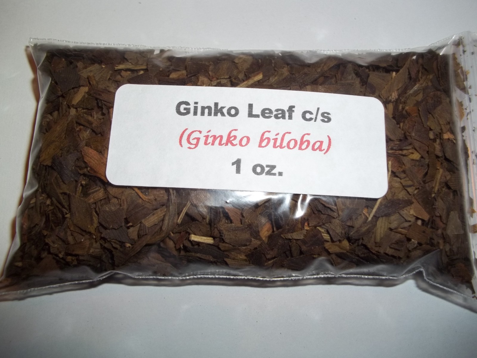 1 oz. Ginkgo leaf c/s (Ginkgo biloba)