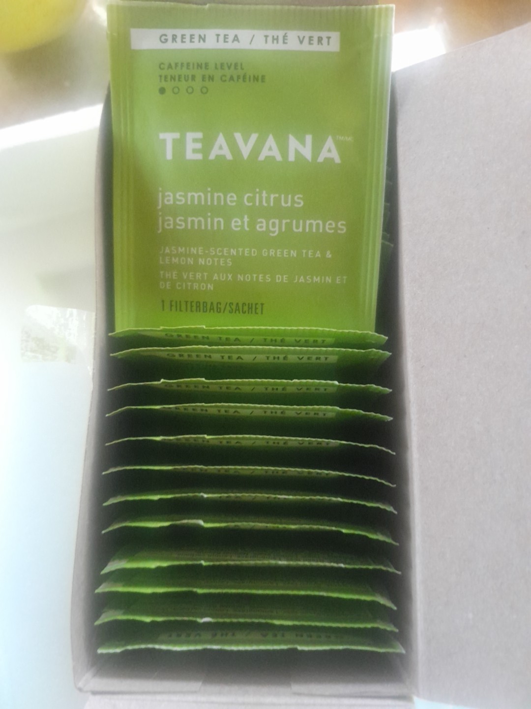 6x Teavana Jasmine Citrus Green Tea 24ct. Filterbags Best Before:11/26/25