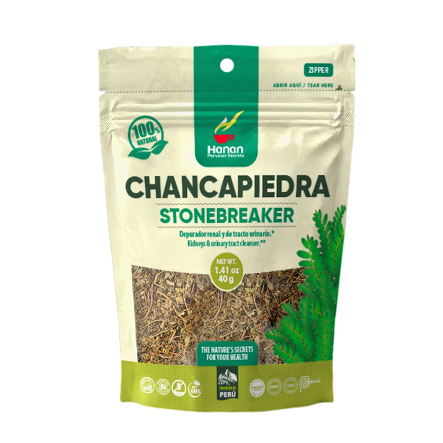 Hanan Peruvian Secrets Chancapiedra Herbal Tea | 100% Natural Stonebreaker | 1.4